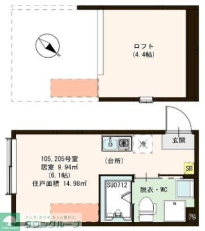 セレーネエステート千住曙の物件間取画像